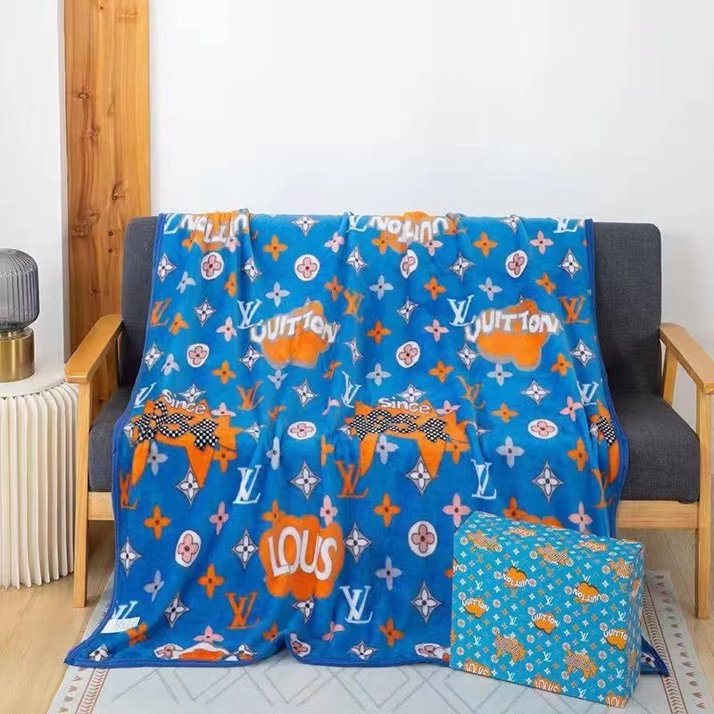 00026# Flannel blanket luxury brand blanket office cover blanket nap blanket gift set