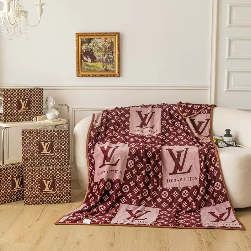 00026# Flannel blanket luxury brand blanket office cover blanket nap blanket gift set