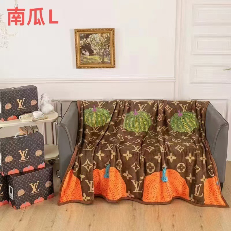 00026# Flannel blanket luxury brand blanket office cover blanket nap blanket gift set