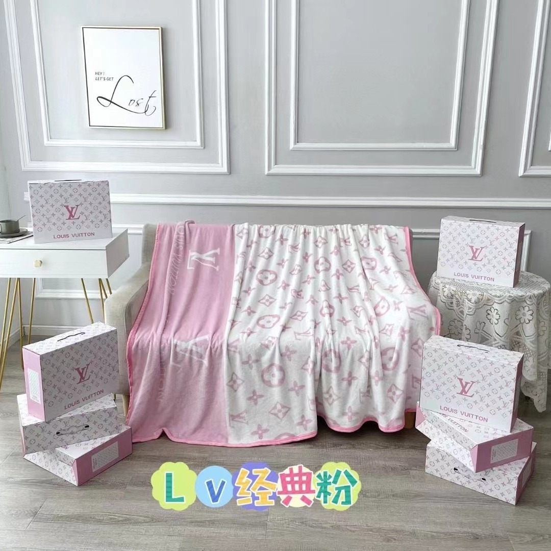00026# Flannel blanket luxury brand blanket office cover blanket nap blanket gift set