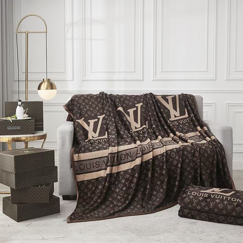 00026# Flannel blanket luxury brand blanket office cover blanket nap blanket gift set