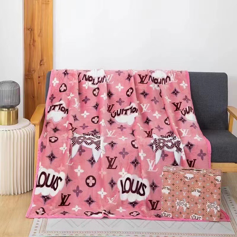 00026# Flannel blanket luxury brand blanket office cover blanket nap blanket gift set