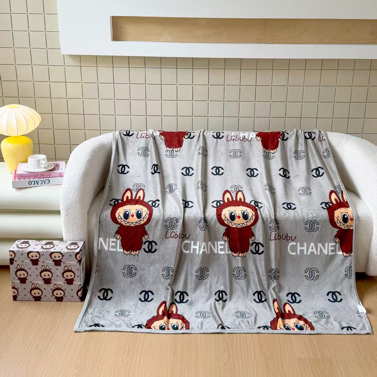 00026# Flannel blanket luxury brand blanket office cover blanket nap blanket gift set