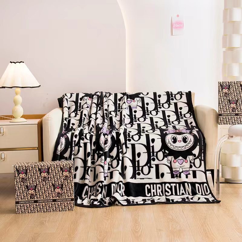 00026# Flannel blanket luxury brand blanket office cover blanket nap blanket gift set