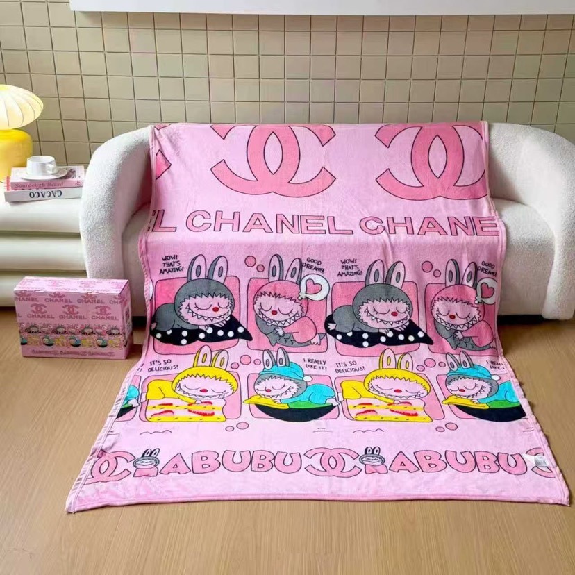 00026# Flannel blanket luxury brand blanket office cover blanket nap blanket gift set