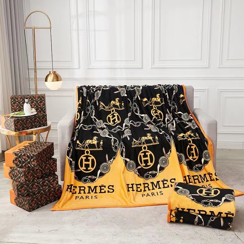 00026# Flannel blanket luxury brand blanket office cover blanket nap blanket gift set