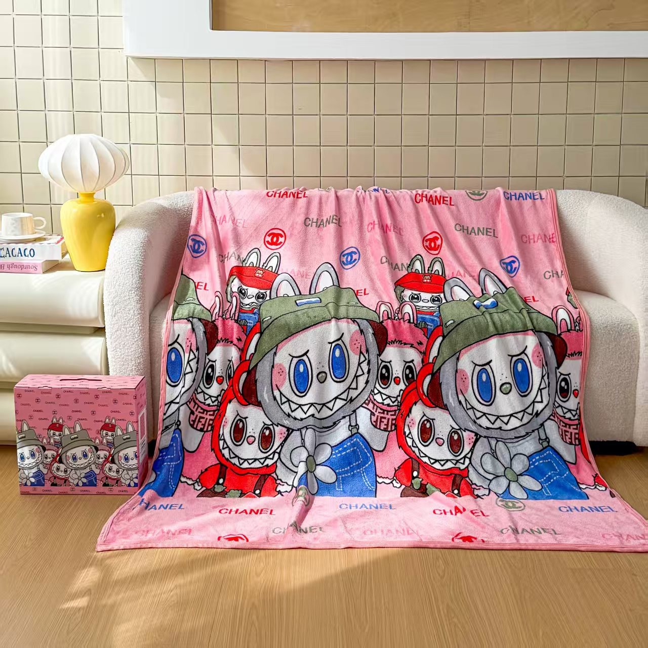 00026# Flannel blanket luxury brand blanket office cover blanket nap blanket gift set