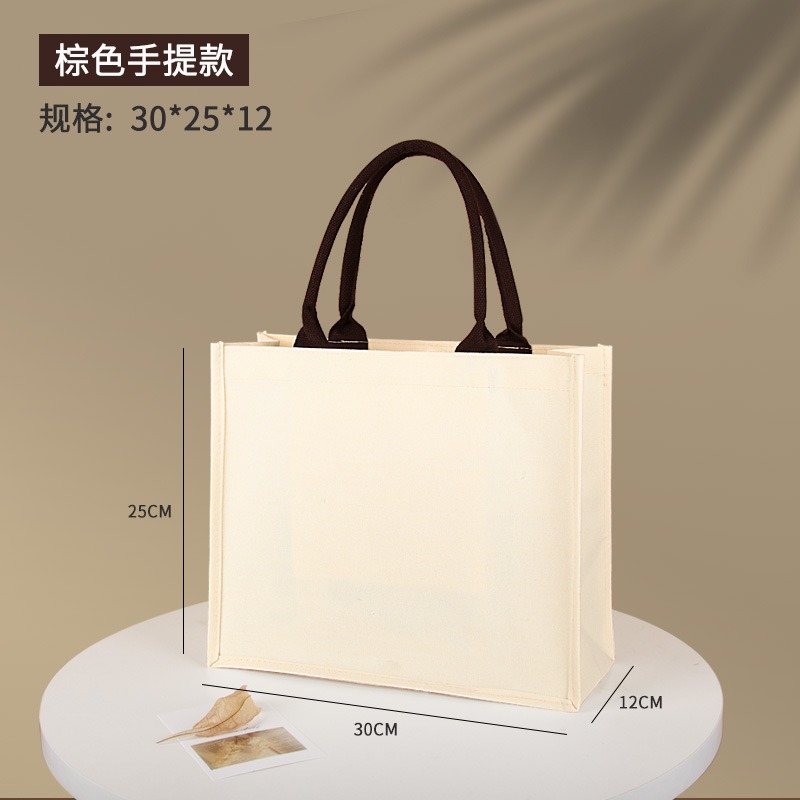 Three-dimensional canvas tote handbag For DIY
