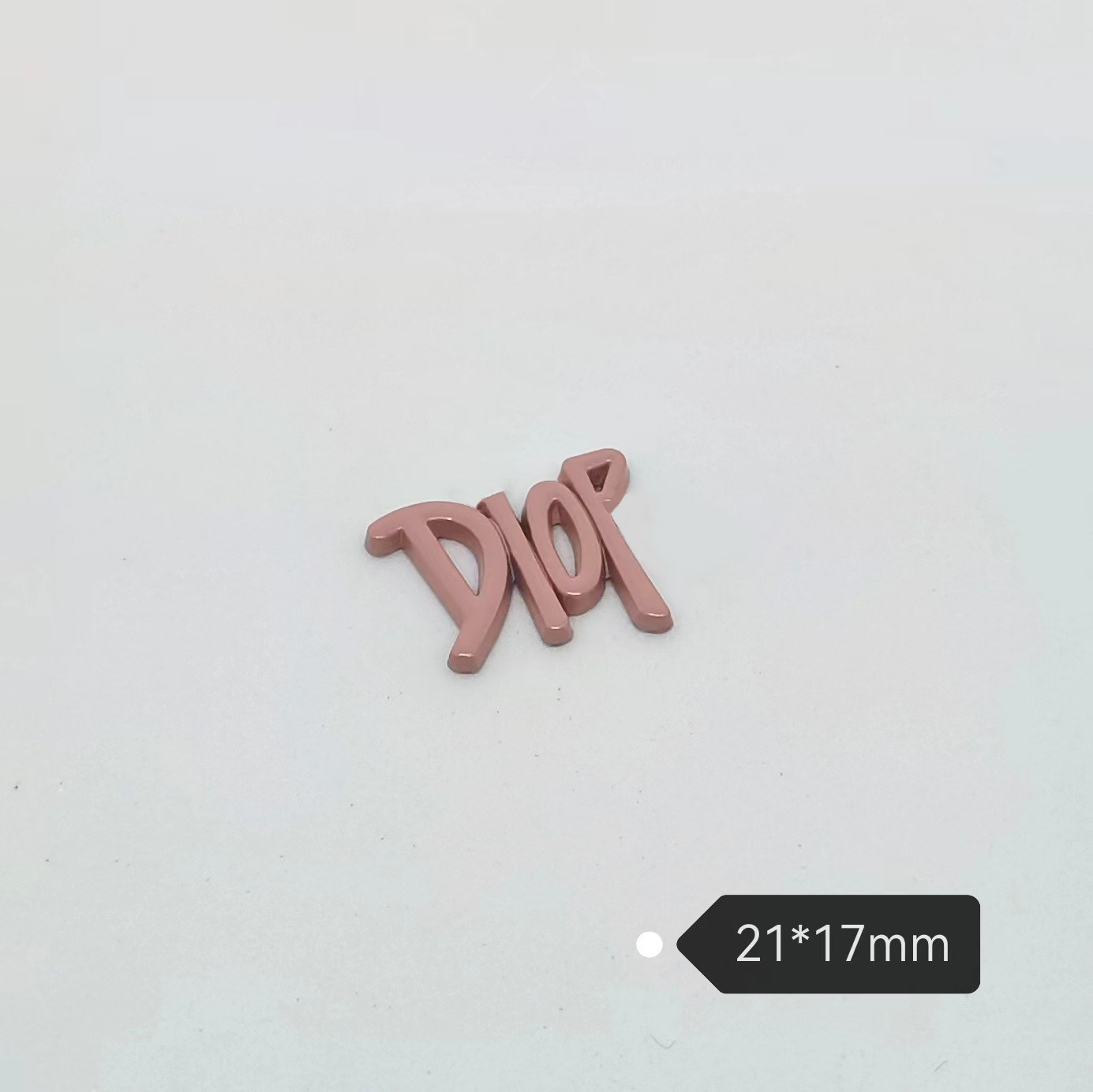 dior Metal English Letter Patch Versatile Hair Accessories Hair Clip Hair Band Cell Phone Case 21*17MM