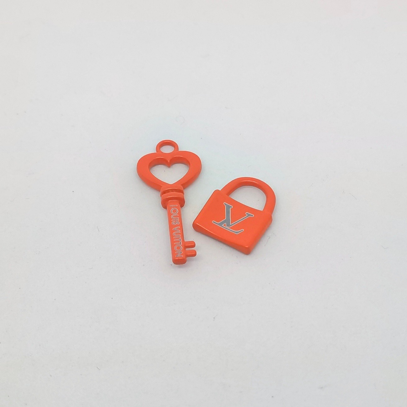 Keys and locks set orange