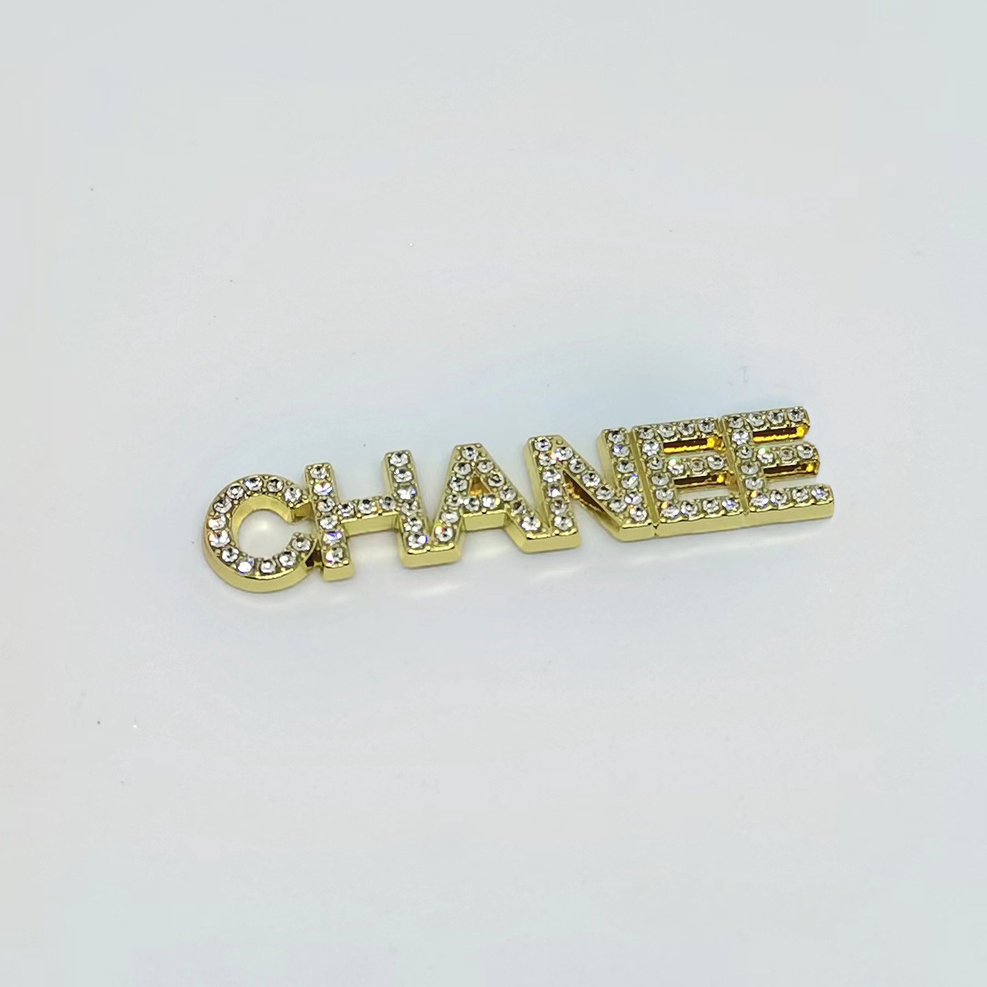 CHANEL Large diamond-set high-end all-match clothing hair accessories mobile phone case patch 52*12mm