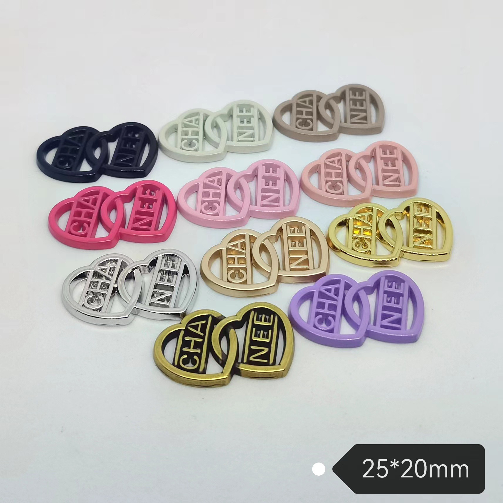 Chanel Love pendant fashion classic all-match hair accessories mobile phone case accessories 20*25MM