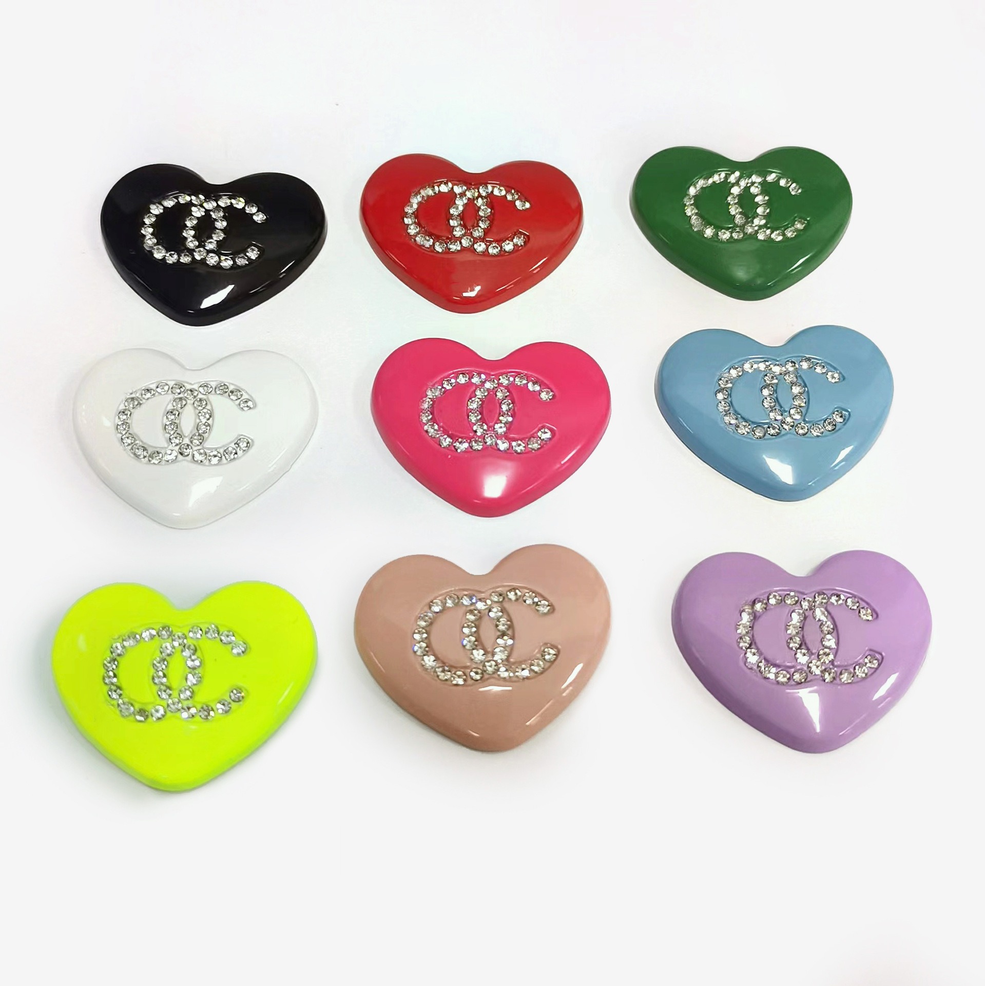 Chanel Love diamond-set fashion classic all-match hair accessories 30*25MM