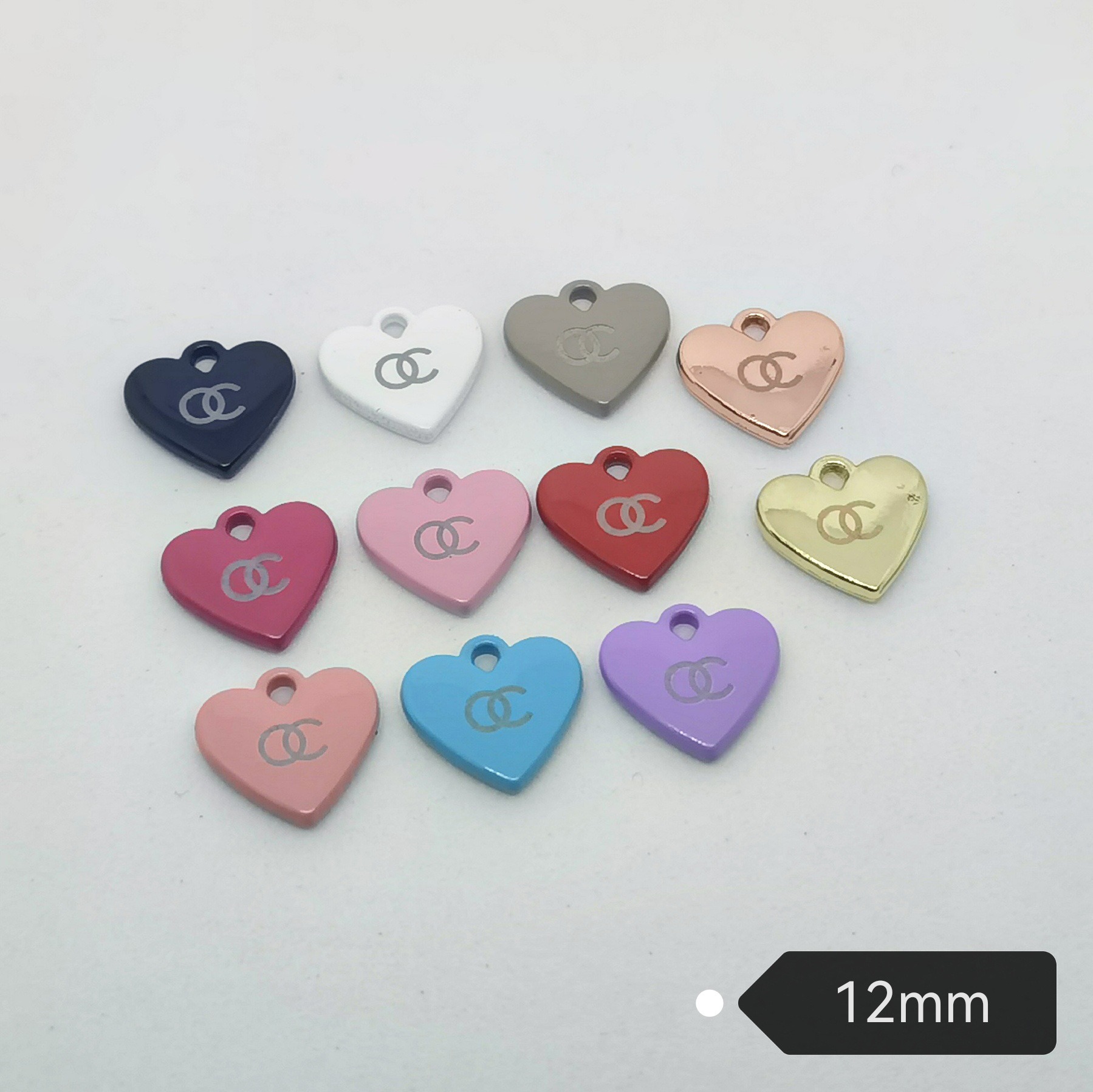 Pair C Metal high quality hanging clothing shoe cap hair accessories mobile phone case accessories pendant 12MM