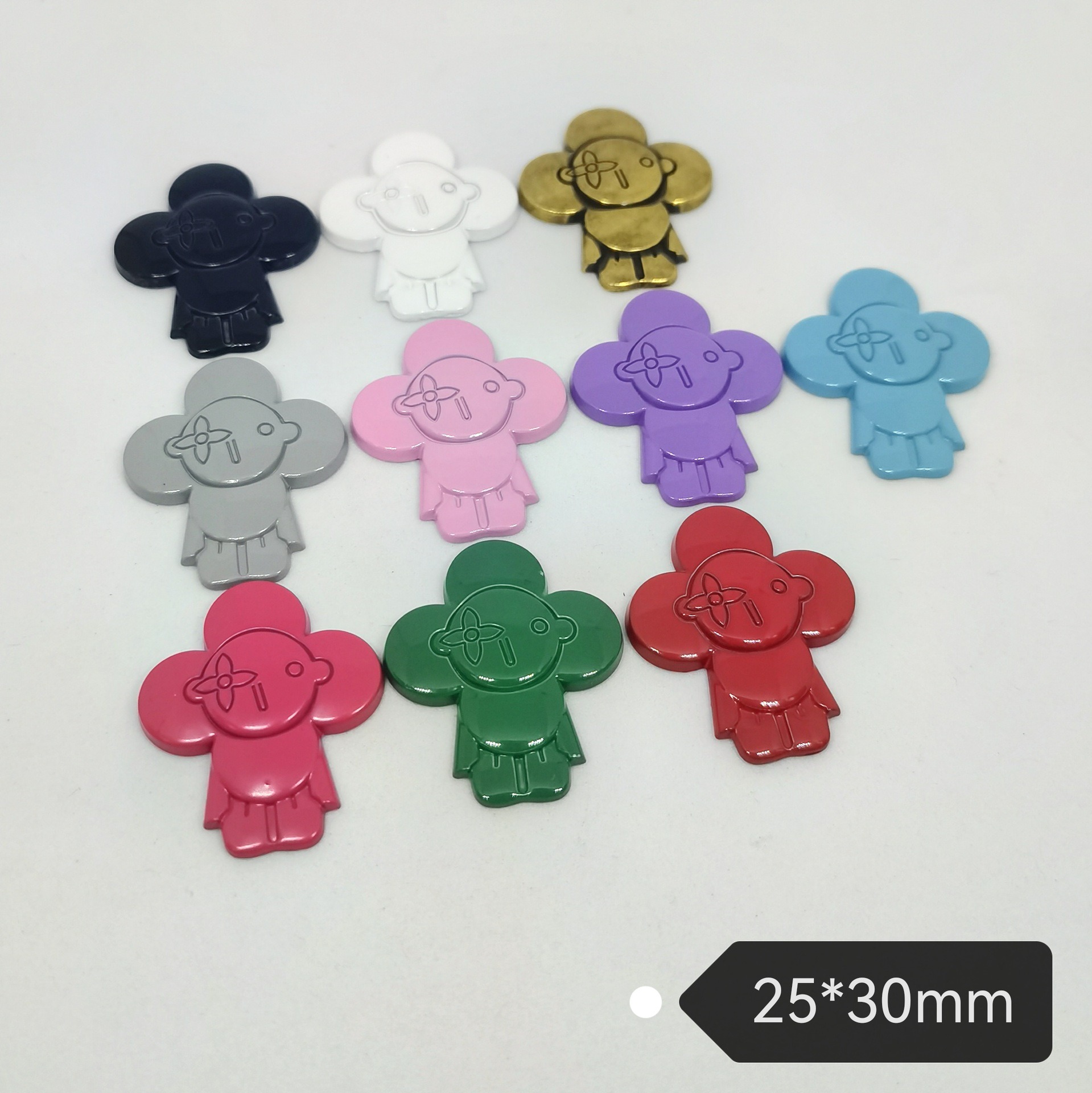 LV Cartoon vivian flower versatile fashion socks mobile phone case hair accessories patch hair clip gripper decoration 25*30M