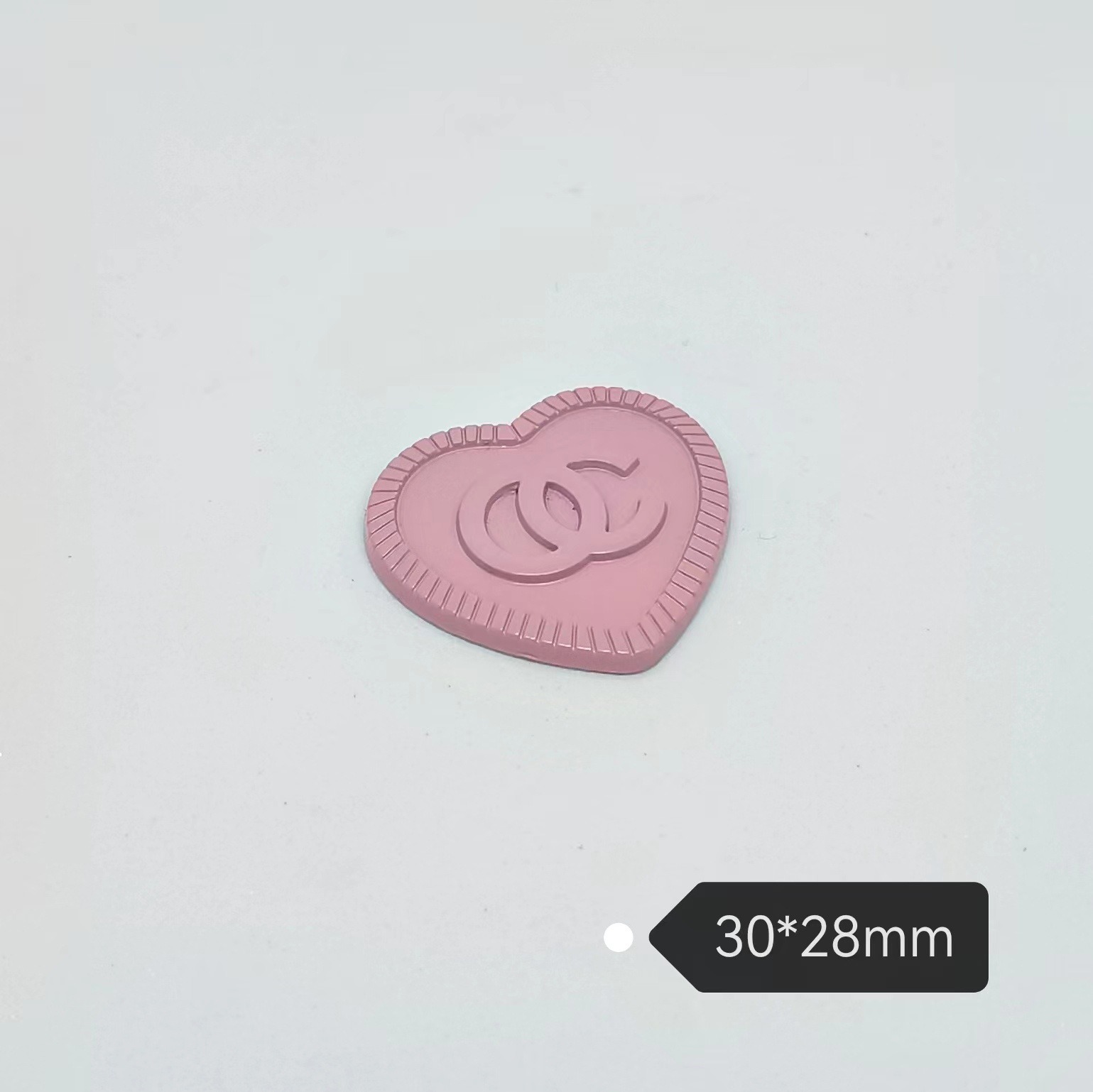Chanel Heart Clothing Shoe Cap Hair Accessories Headband Hair Clip Hair Band Accessories 30*28mm