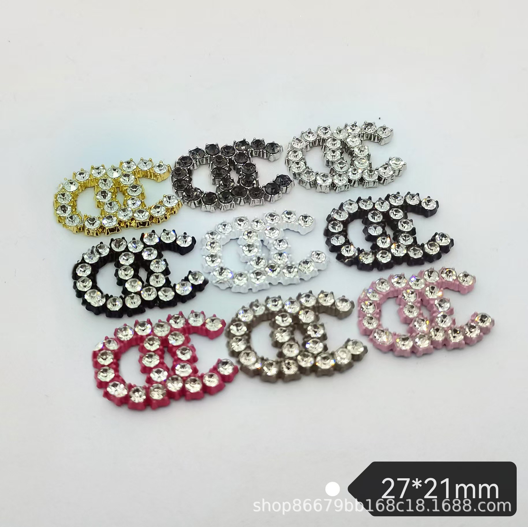 Chanel Metal Set Czech Diamond Pearl Versatile Clothing Hair Accessories Hair Clips Hair Band Clips 27*21MM
