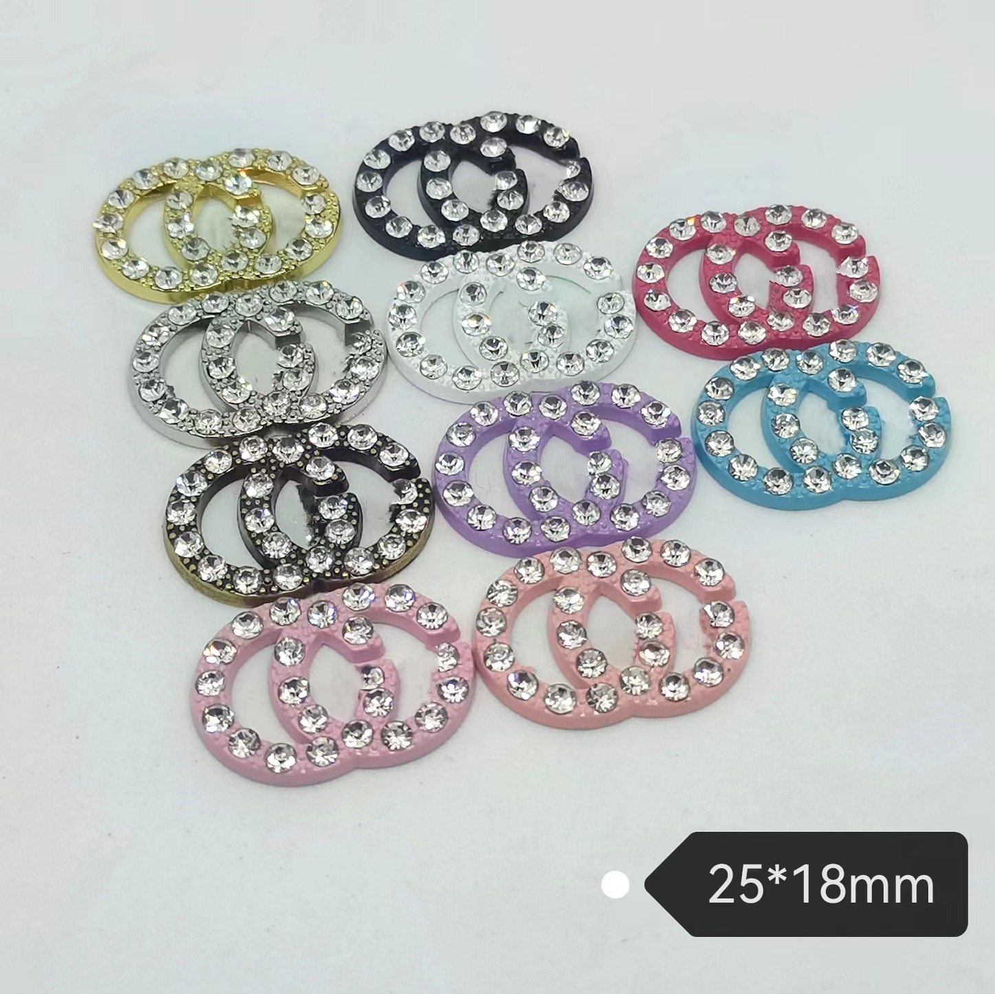 gucci Metal set diamonds high quality hanging plated paint hair accessories hair clips hair clips hair clips mobile phone case patch 25*18MM