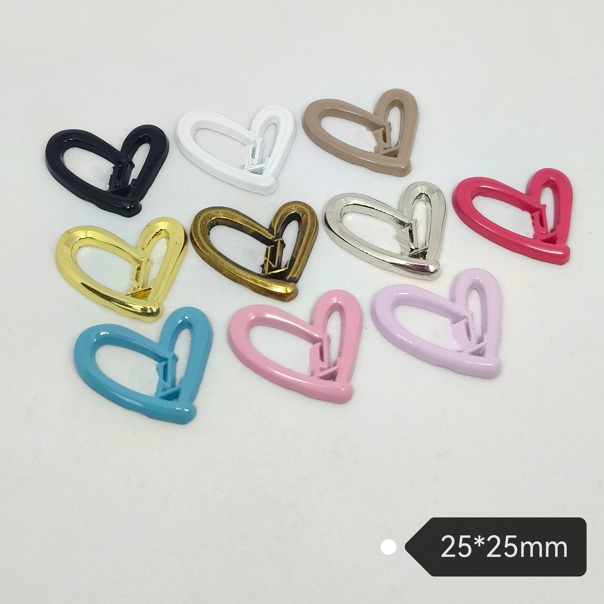 LV Heart Pendant Taoxin Patch Hair Accessories Hair Clip Hair Band Hair Band Cell Phone Case Cell Phone Chain Accessories 25MM