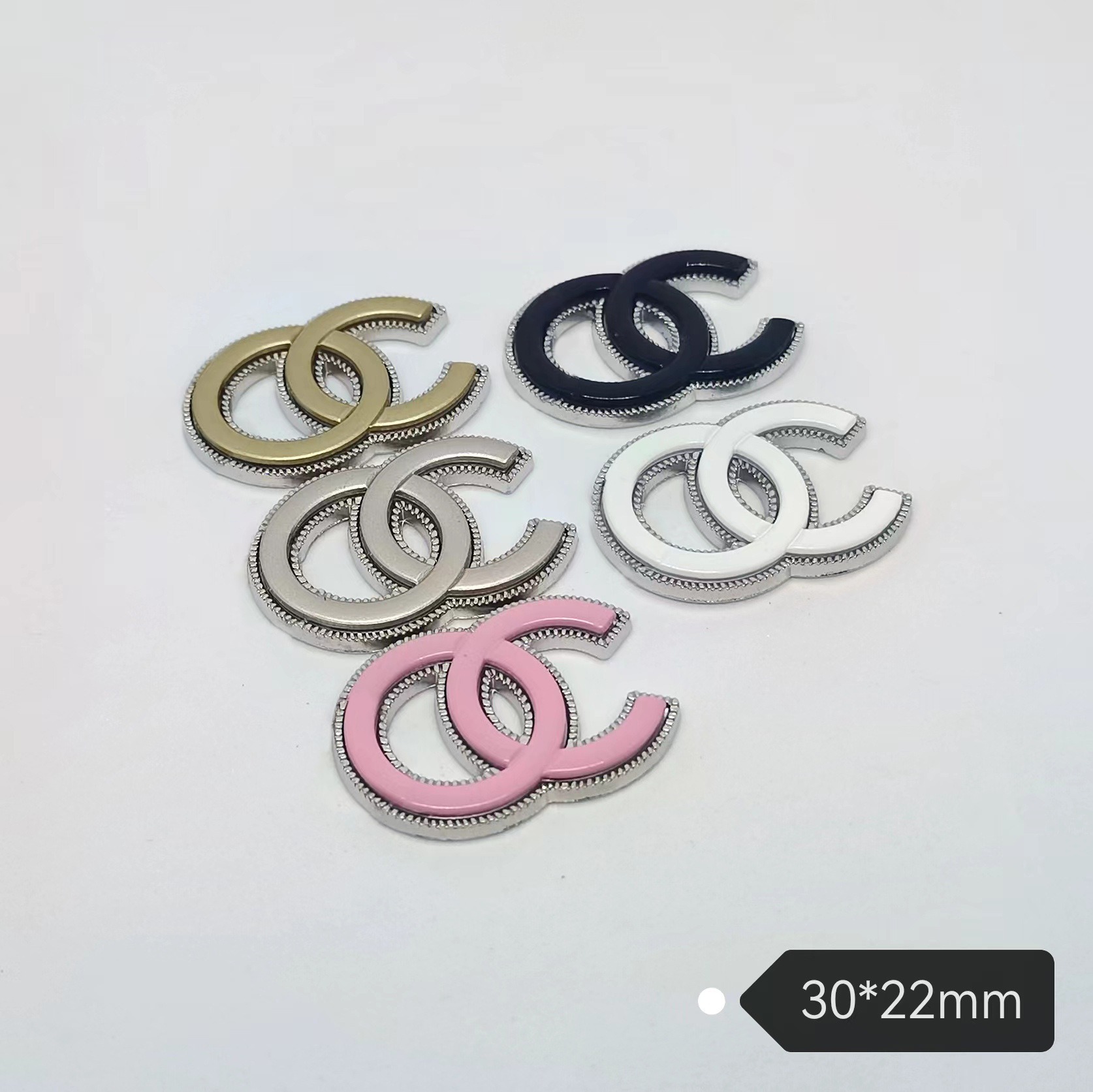 Chanel Premium Sense Hardware Electroplating Paint Two Piece Combination Apparel Hair Accessories Hair Clip Gripper Accessories 30*22MM