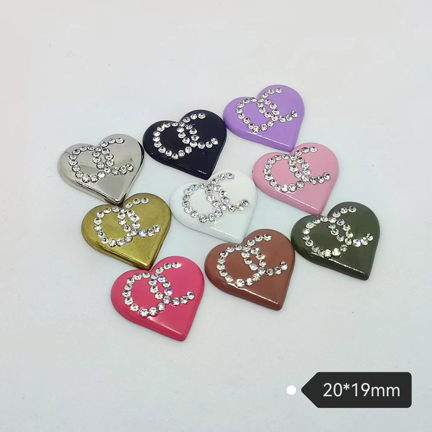 Chanel Love diamond-set fashion classic versatile hair clip hair clip hair clip hair ring accessories 30*25MM