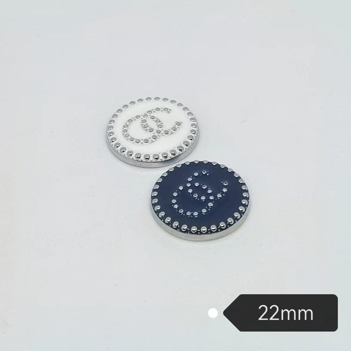 Chanel Metal Alloy Electroplating Drip Clothing Hair Accessories Hair Clip Grabber Clip Simple Versatile Patch 22MM