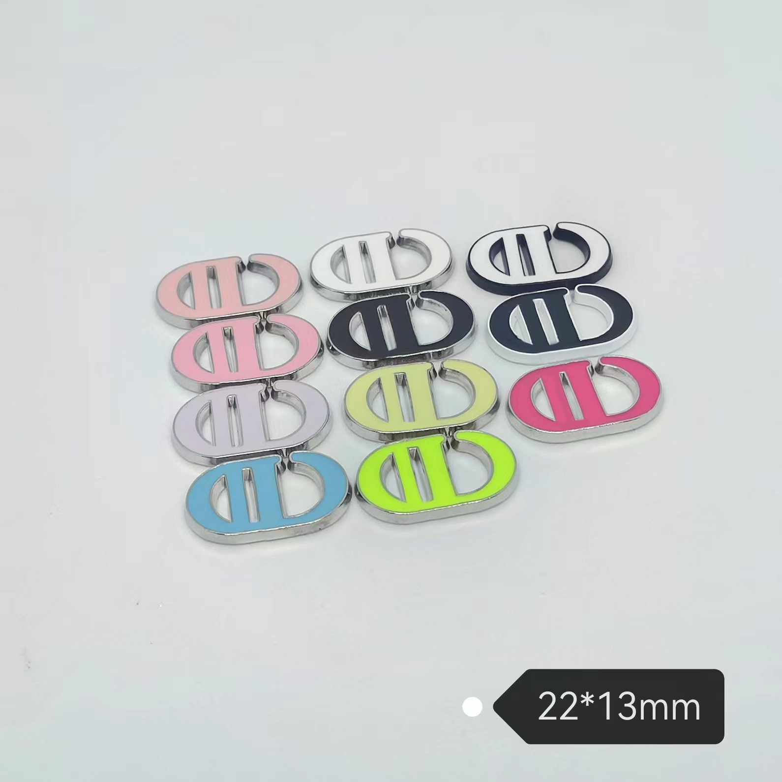 DIOR Metal patch fashion color lacquer drip oil clothing hair accessories hair clip mobile phone case 22*13M