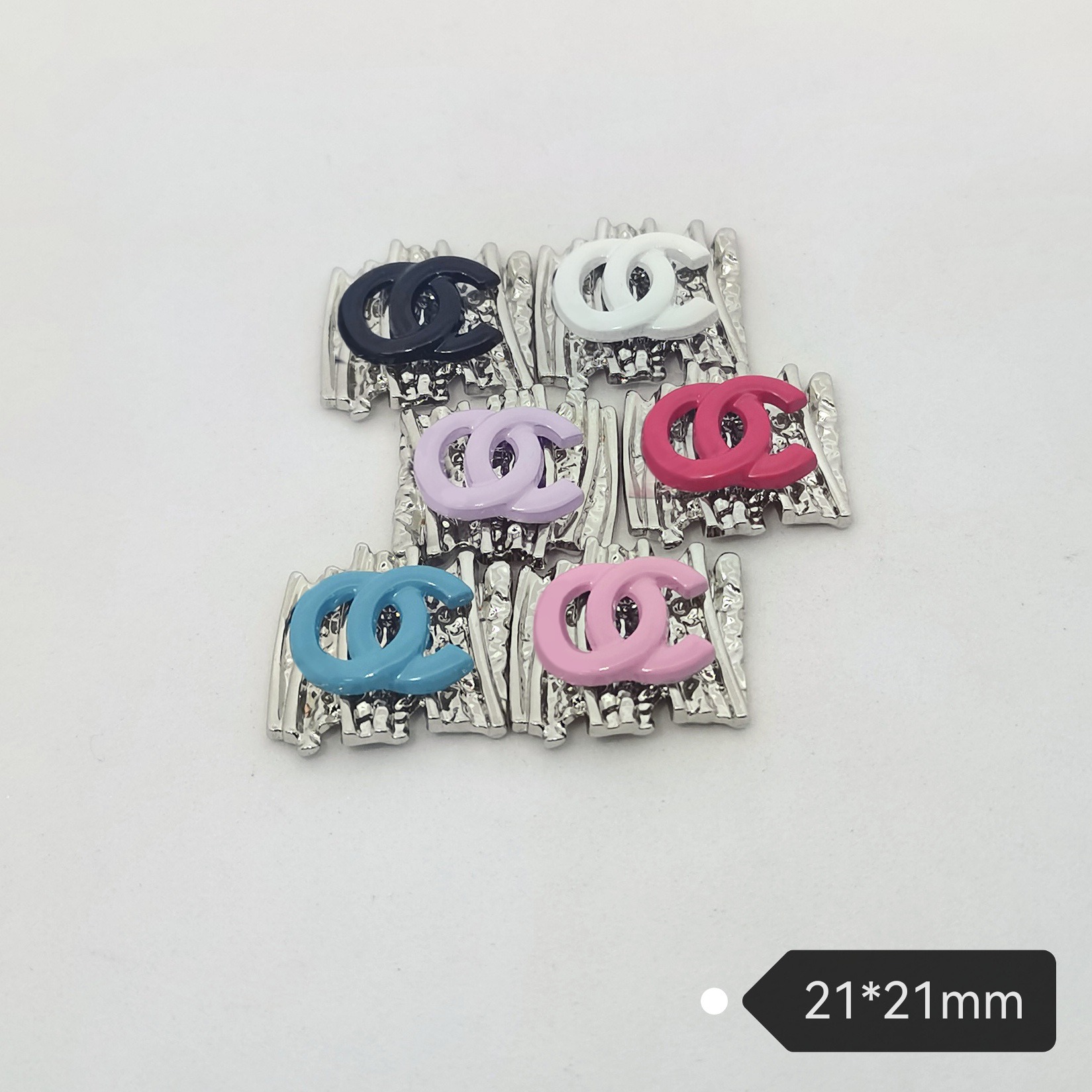 Chanel New premium alloy hanging lacquered patch apparel hair accessories Korean design fragrance home elegance 21MM