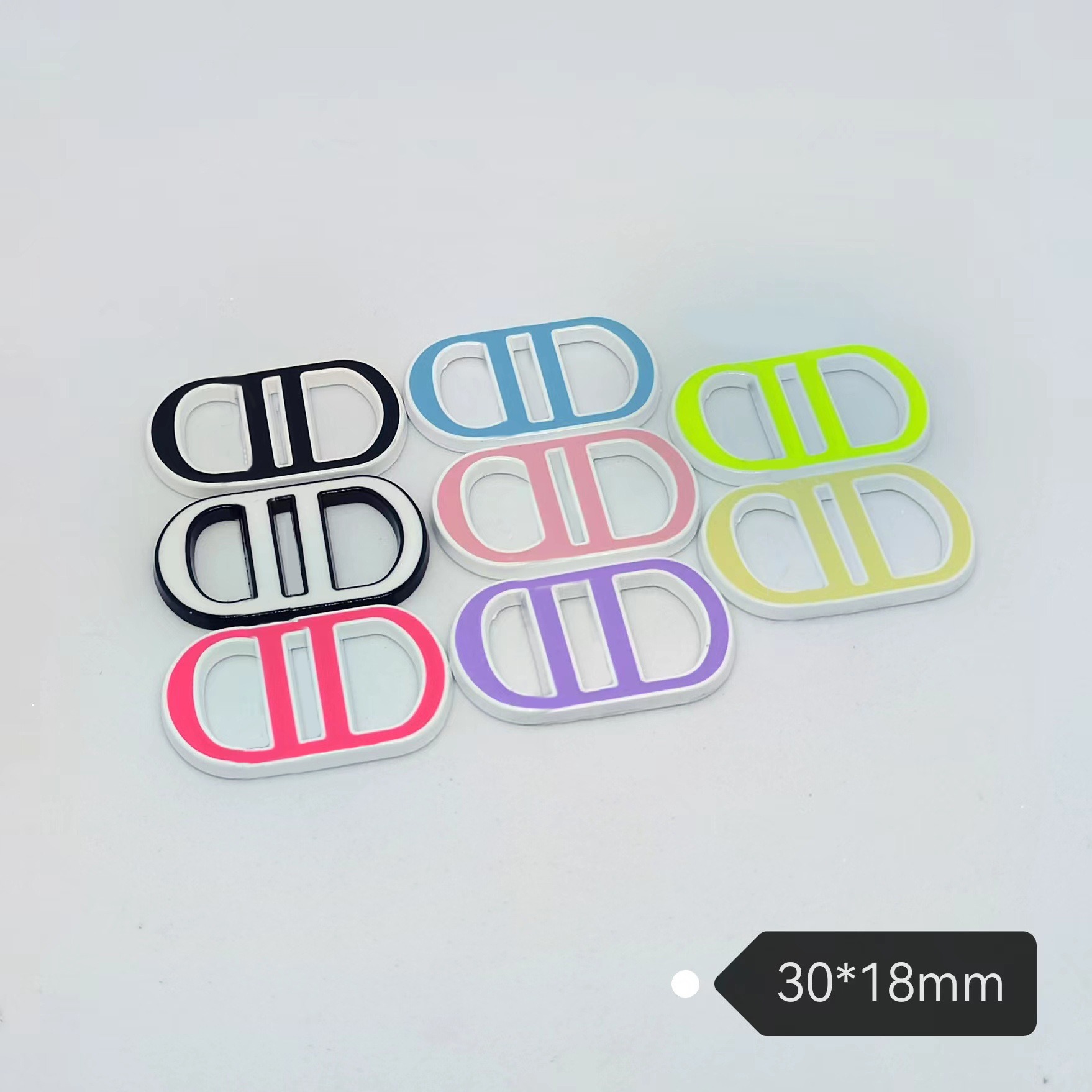 Dior Letters Multicolor Small Fresh Hair Accessories Hair Band Hair Clip Hair Band Gripper All Match 30*19MM