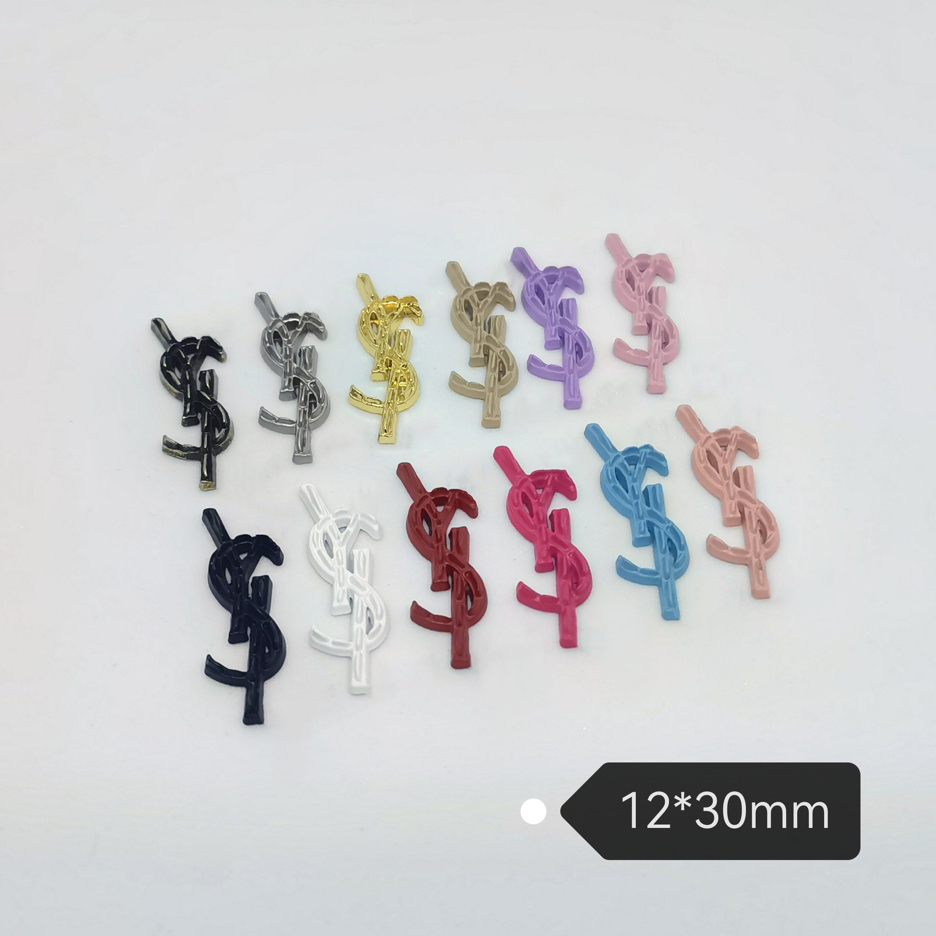 YSL Small Metal Hanging Clothing Hair Accessories Hair Clip Cell Phone Case Accessories 30*12MM