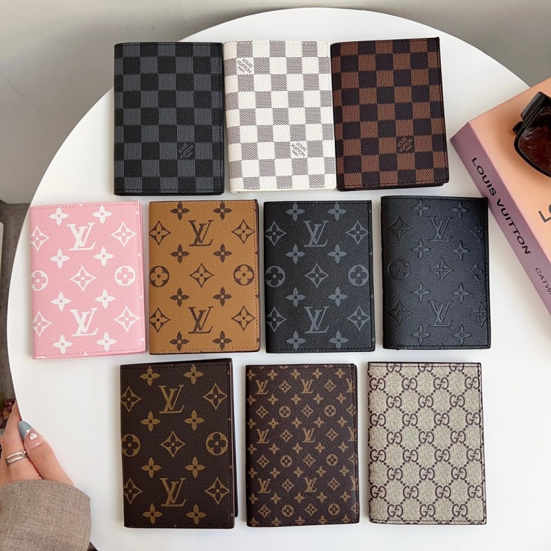 LV Classic Model Passport Holder Wallet Money Bag