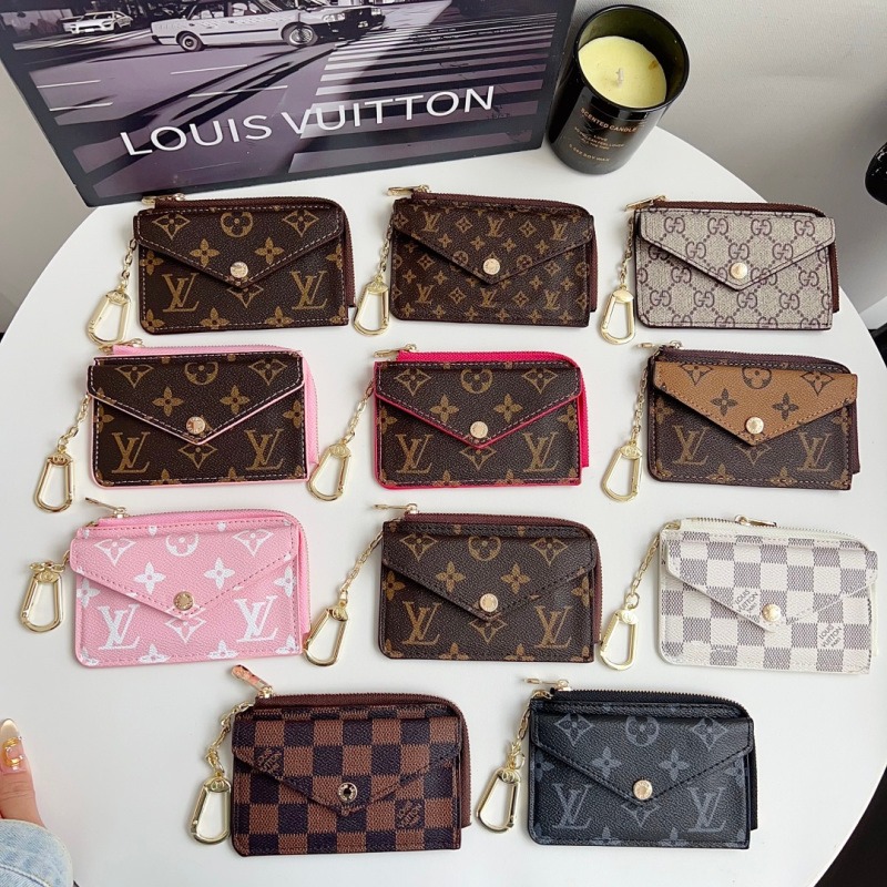 LV Classic Triangle Cardholder/Pocket Wallet (13.5x8.5CM)