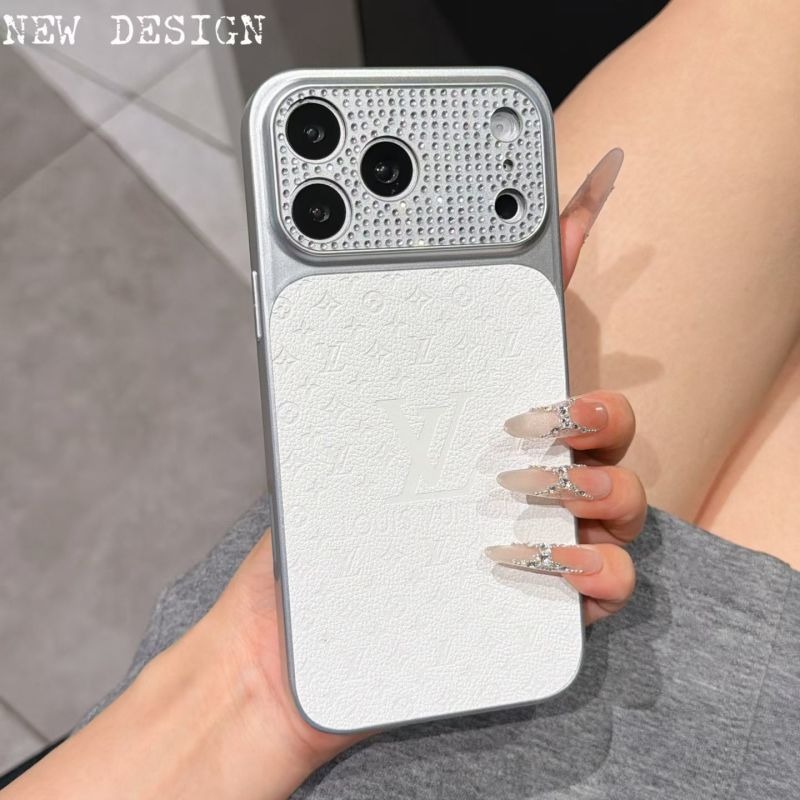 00426# LV Diamond-Inlaid Magnetic-Suction iPhone Phone Case