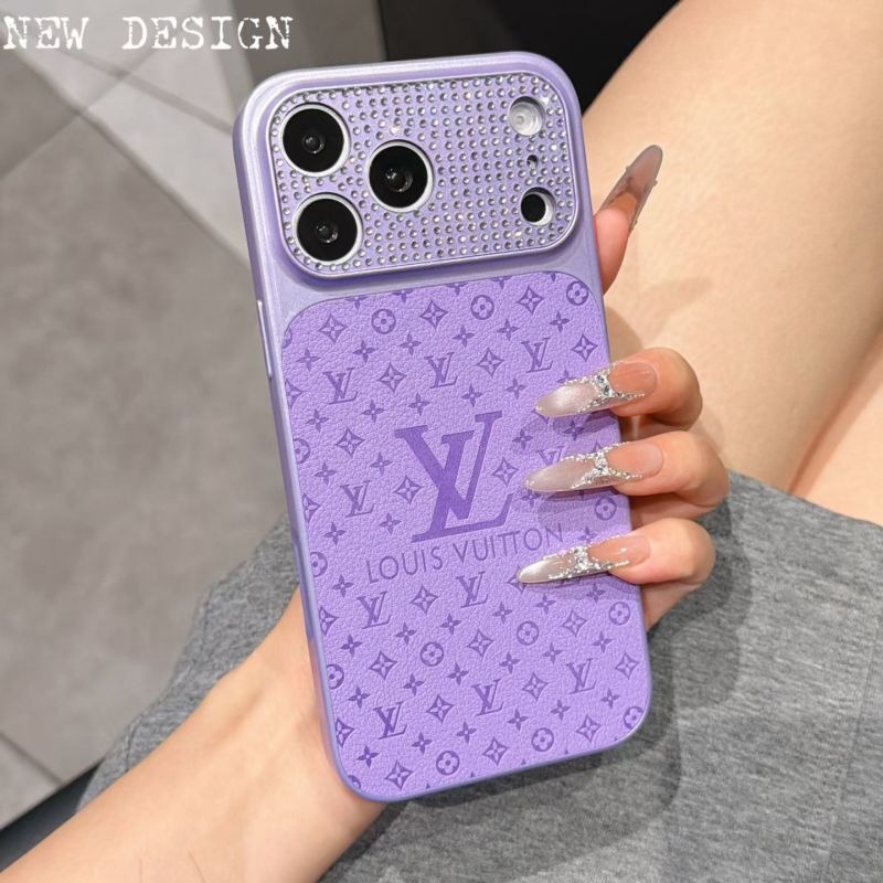 00426# LV Diamond-Inlaid Magnetic-Suction iPhone Phone Case