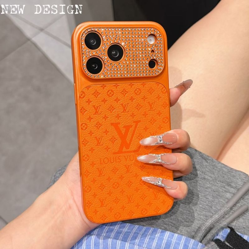 00426# LV Diamond-Inlaid Magnetic-Suction iPhone Phone Case