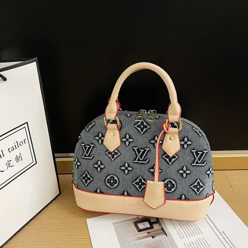 爆款 LV Denim Printed Shell Handbag