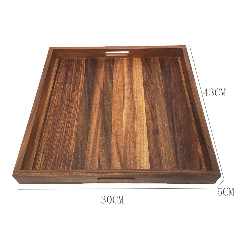 Wooden household tray