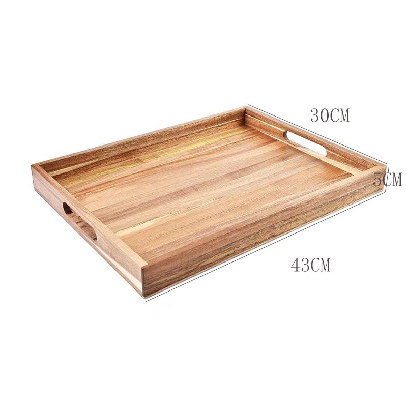 Wooden household tray