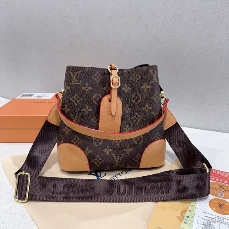 8018# Monogram Bucket Handbag Crossbody with box