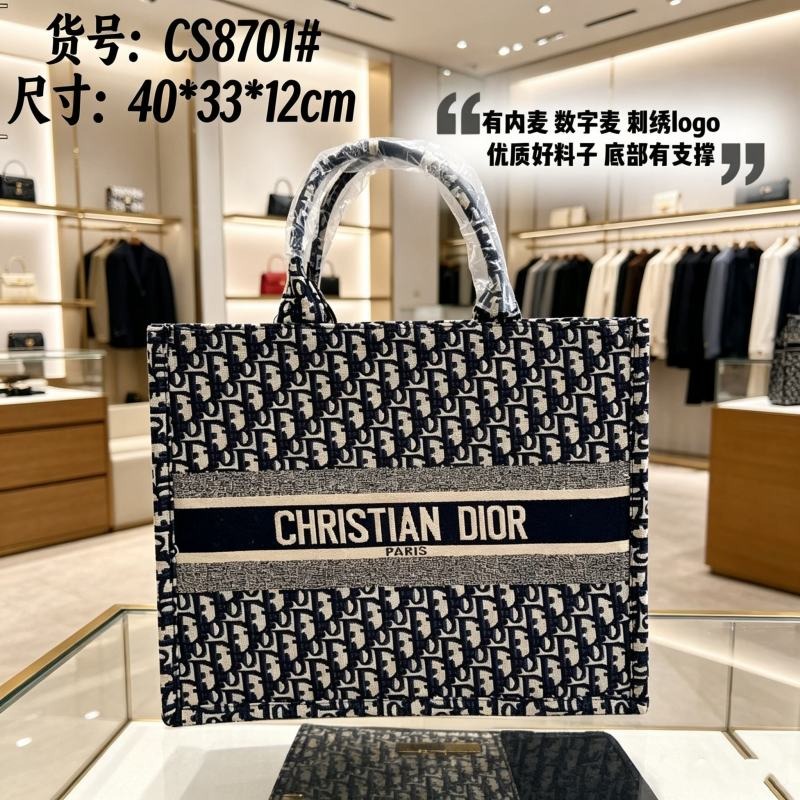 CS8701#Dior Book Tote Embroidered Handbag