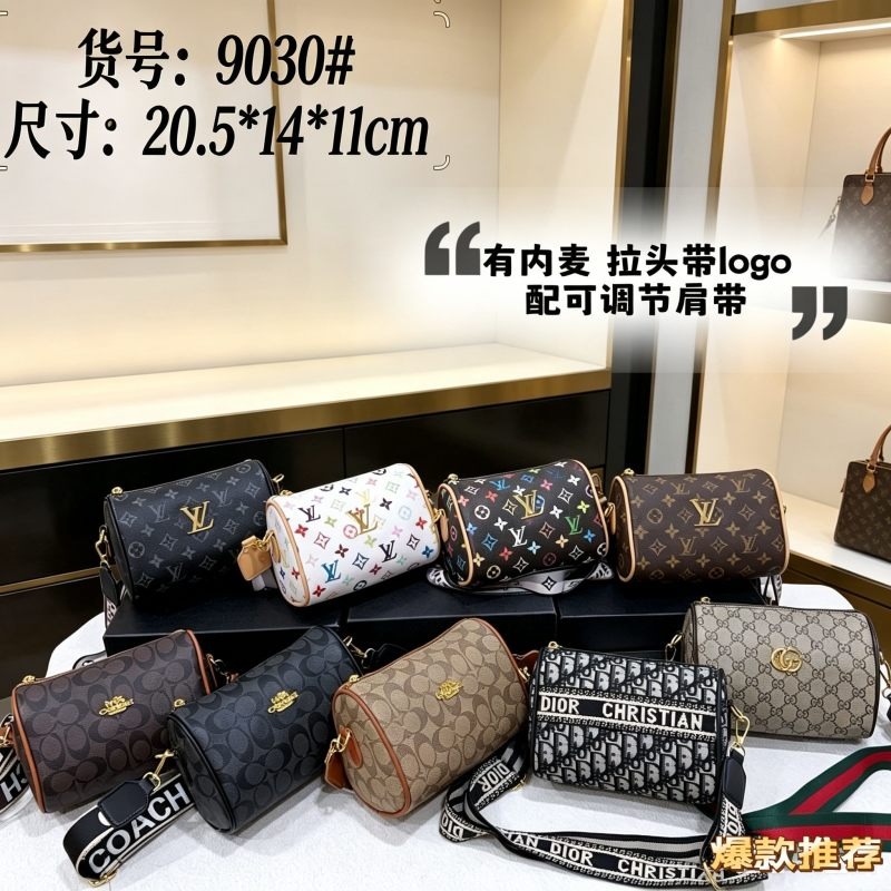 9030#Cylindrical Papillon Crossbody Bag