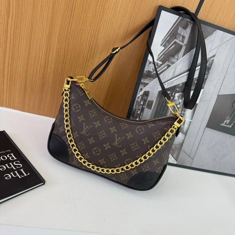 9018# LV Crescent HOBO Under‑arm Crossbody Bag
