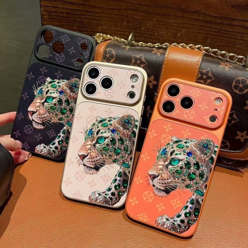 Gold-plated embossed phone case