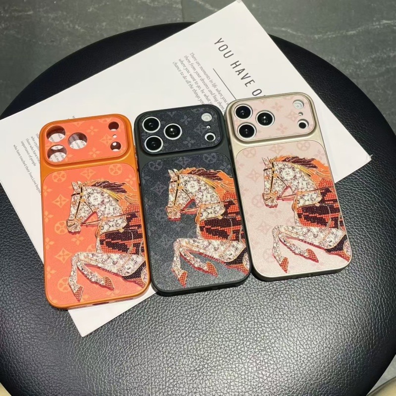 Gold-plated embossed phone case