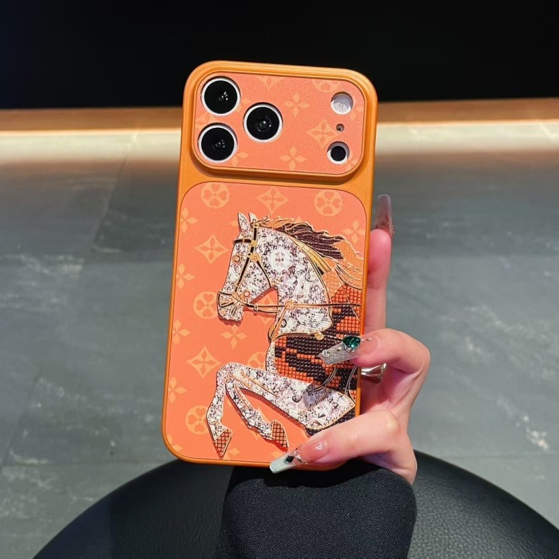 Gold-plated embossed phone case