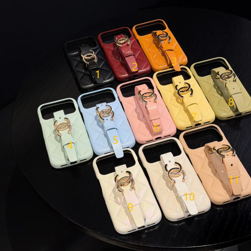 Four-pack of diamond-pattern ultra-thin leather Chanel large metal belt buckle for wrist