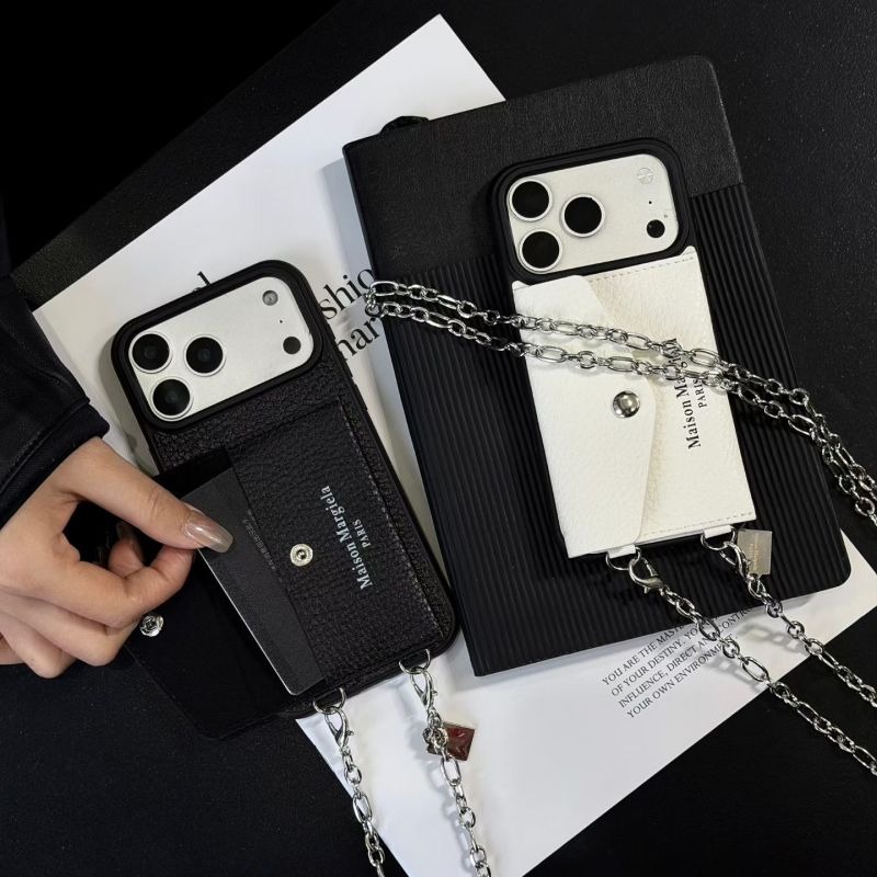 Litchi pattern envelope card holder phone case