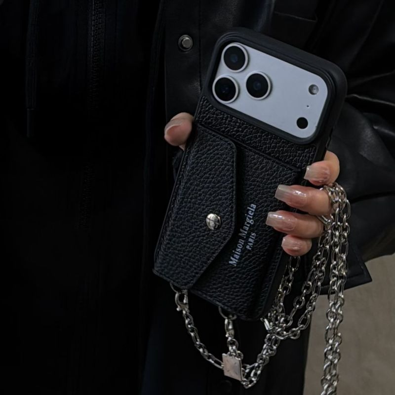 Litchi pattern envelope card holder phone case