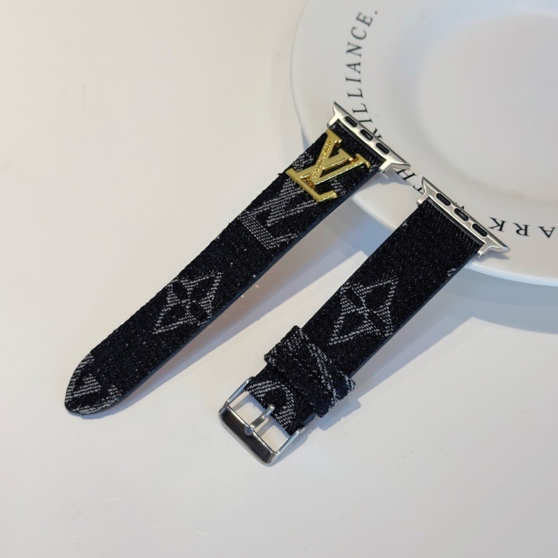 Presbyopic denim pattern five-metal-marked strap