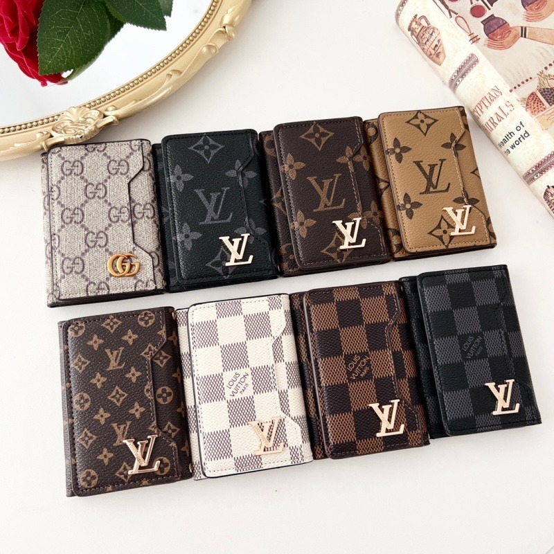 LV/Gucci High-quality tri-fold large-capacity card holder